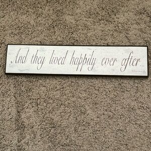 And they lived happily ever after… sign